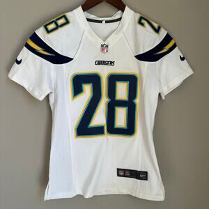 Nike NFL Chargers Melvin Gordon III #28 White Game Jersey Football Youth Medium